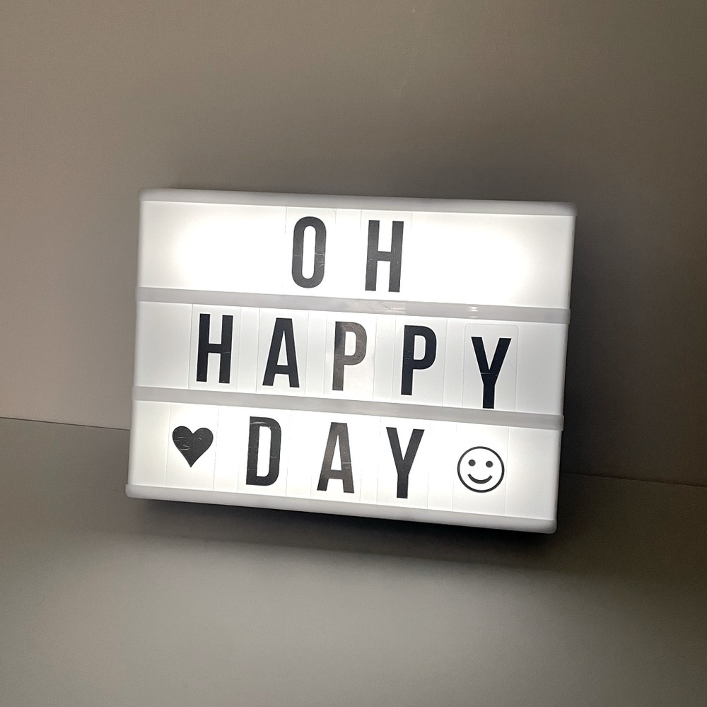 Lightbox Message Board Sign